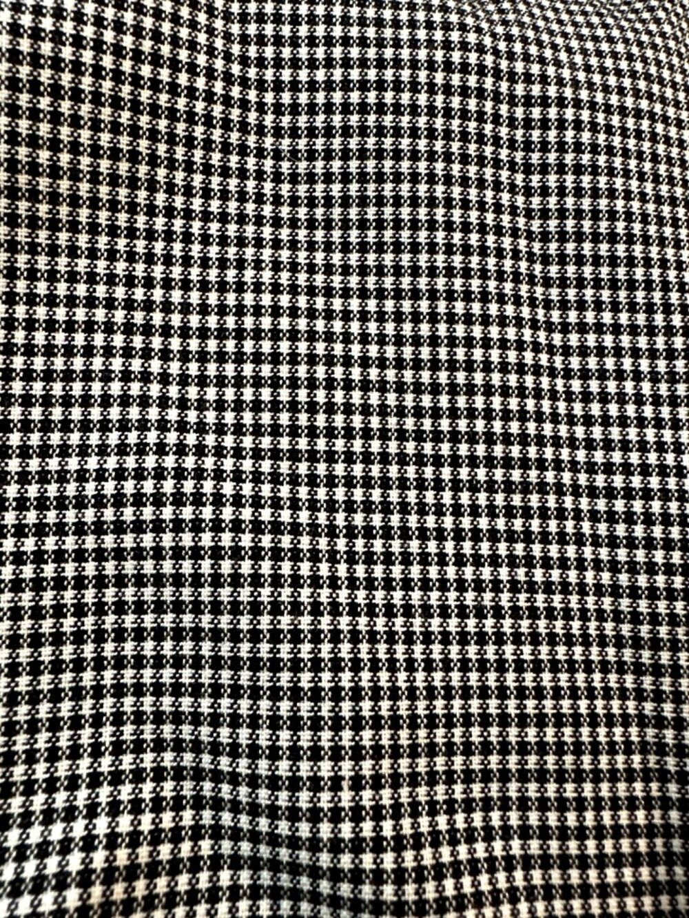 Houndstooth Off-Shoulder Jumpsuit XS Puff Sleeve Sweetheart Milkmaid Slim Fit - Picture 13 of 13
